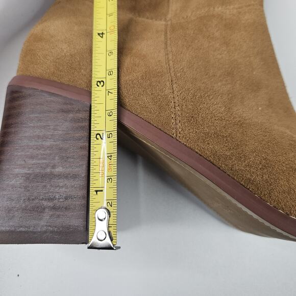 Crown Vintage Ravvi Boot Tan Mid-Calf Slouch Size 9 Western Classic - Picture 9 of 11